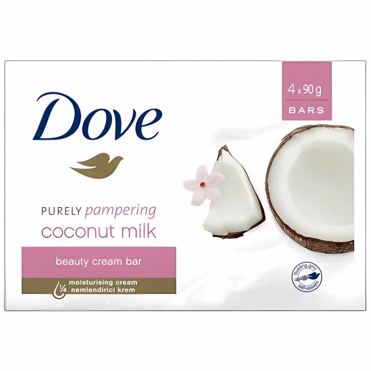5 x Dove - Zeep - Purely Pampering - Kokos - Zacht en verzorgend - 4 x 100 g - Zeep - Kokos - Jasmijn - Was - Handen