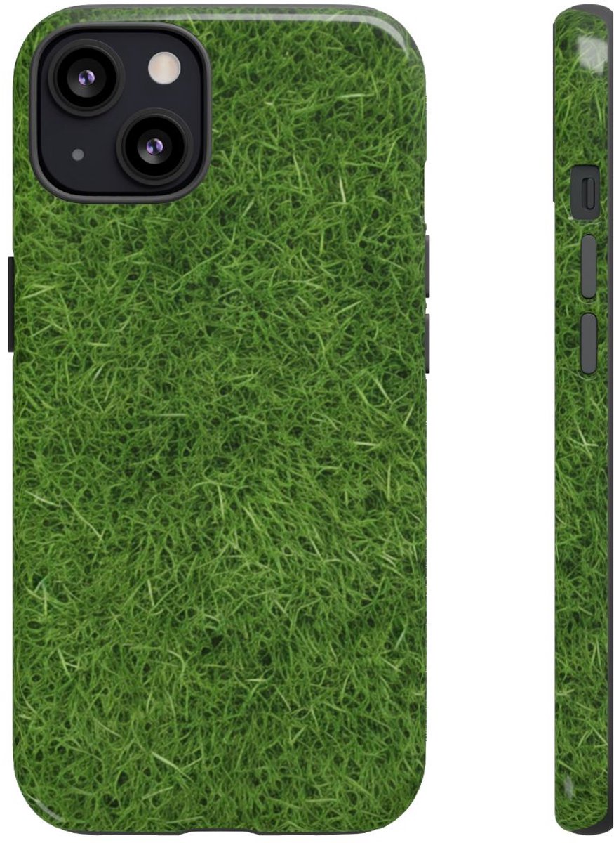 Frisgroene Grastextuur – Telefoonhoesje Geschikt voor iPhone 13