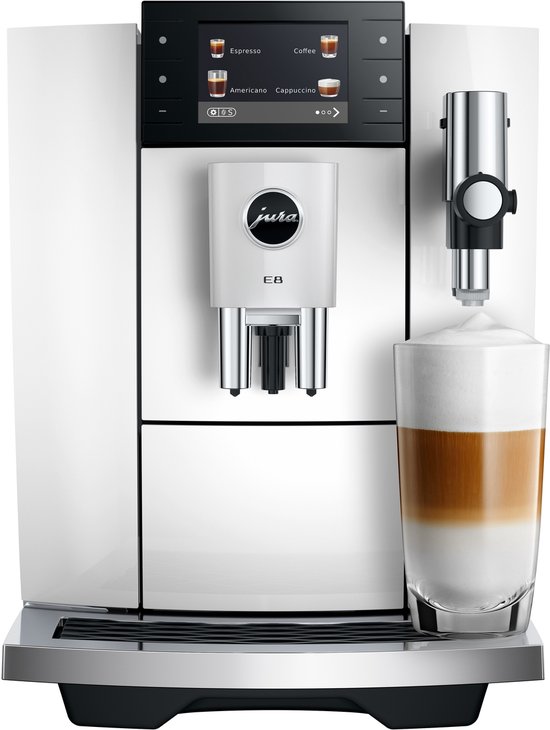 JURA E8 Volautomatische Koffiemachine Piano White - Product - €1.192,00