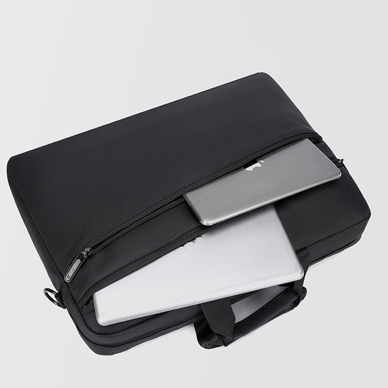 Sacoche pour ordinateur portable SoNis - Sac bandoulière pour ordinateur portable - 15 pouces - noir - hydrofuge - Housse pour ordinateur portable