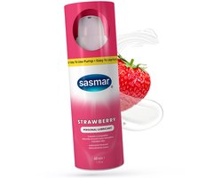 Sasmar Glijmiddel Sasmar Strawberry Pomp 60 ml