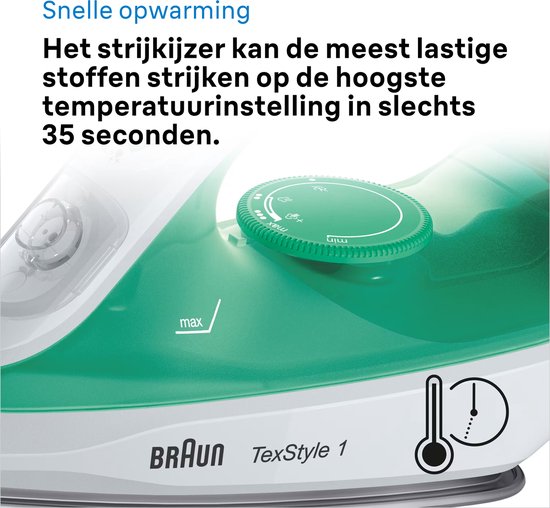 Braun Stoomstrijkijzer TexStyle 1 | Voordelig