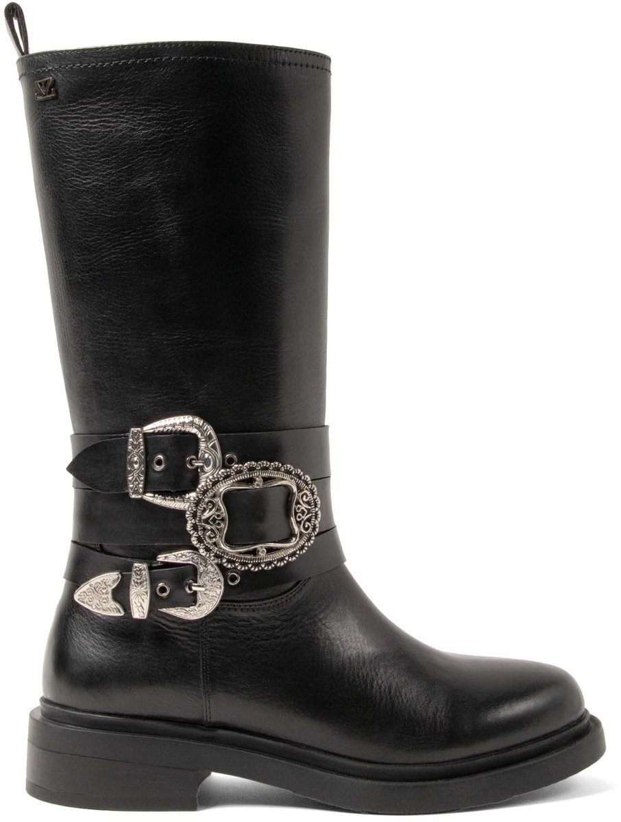 Lazamani - Clover Dames Laarzen Leer Black - Maat 39