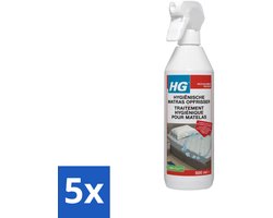 HG - Hygiënische Matras Opfrisser - Werkt Na 30 Minuten - Neutraliseert Nare Geurtjes - 500 ml - Bulkverpakking - 5 stuks