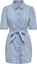 ONLY - ONLVIBBE SS BELT DNM DRESS AKM Dames Jurk