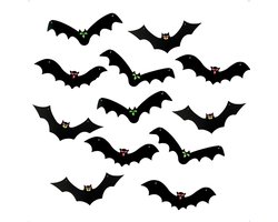 Hangende Vleermuis Halloween Decoratie - Halloween Versiering - Halloween Decoratie Buiten - Herfst Decoratie - Halloween Vleermuis