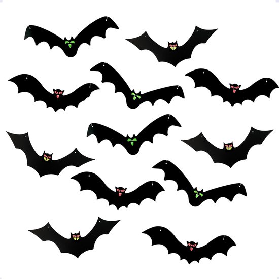 Hangende Vleermuis Halloween Decoratie - Halloween Versiering - Halloween Decoratie Buiten - Herfst Decoratie - Halloween Vleermuis