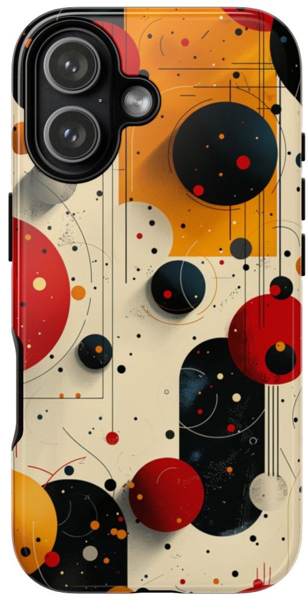 Geometrisch Abstract Cirkels Patroon – Telefoonhoesje Geschikt voor iPhone 17