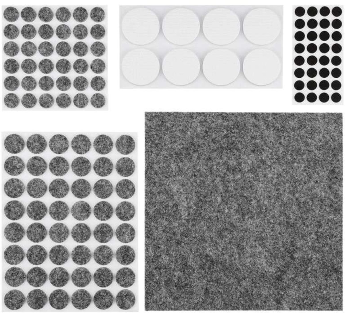 Zelfklevende EVA-vilt en foam pads – 125 stuks – Mix set