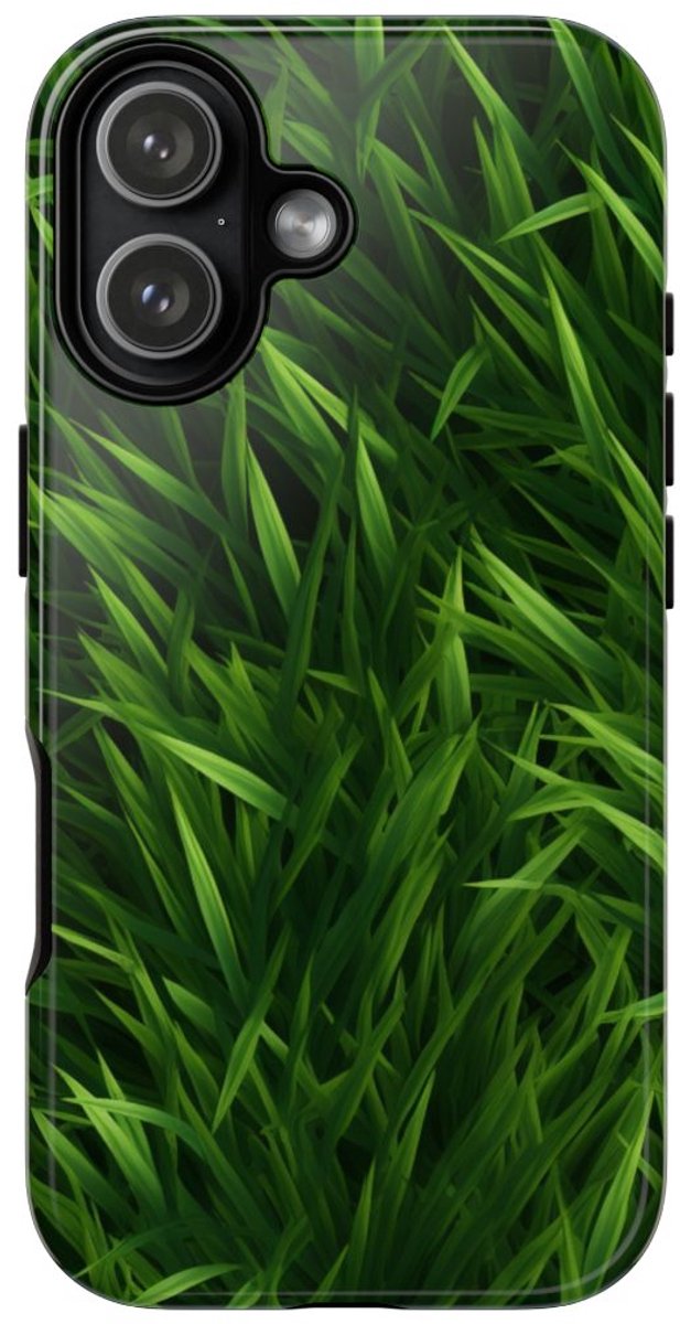 Weelderig Groen Grasstructuur – Telefoonhoesje Geschikt voor iPhone 17