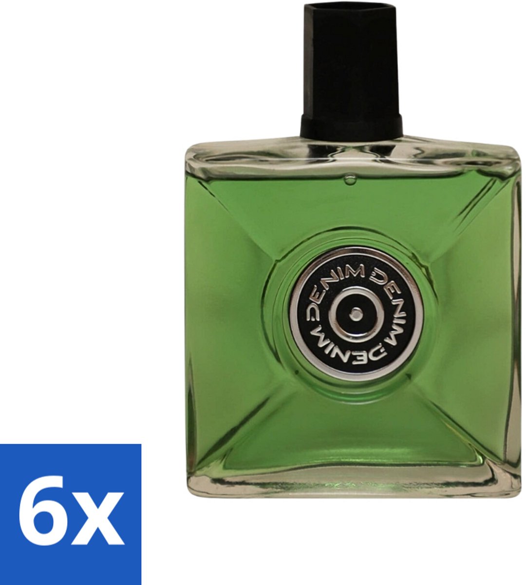 6 x Denim - Aftershave - Musk - for Men - 100 ml - Aftershave Lotion - Aftershave Men - Musk Aftershave - Denim Aftershave - Huid Verzorging