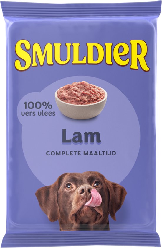 Smuldier Lam 400g | 24 st. | compleet | diepvries hondenvoer | vers vlees