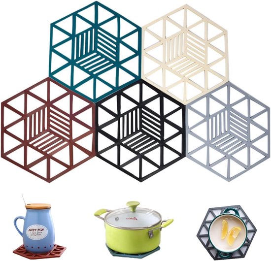 Siliconen Trivet Mat - Antislip & Hittebestendige Keuken Hot Pads voor