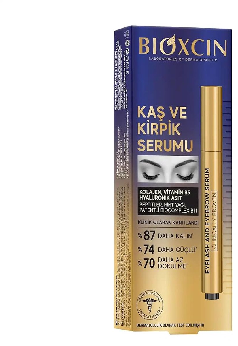 Bioxcin - Wenkbrauw- en Wimperserum - Biotine & Castorolie - 3 ml