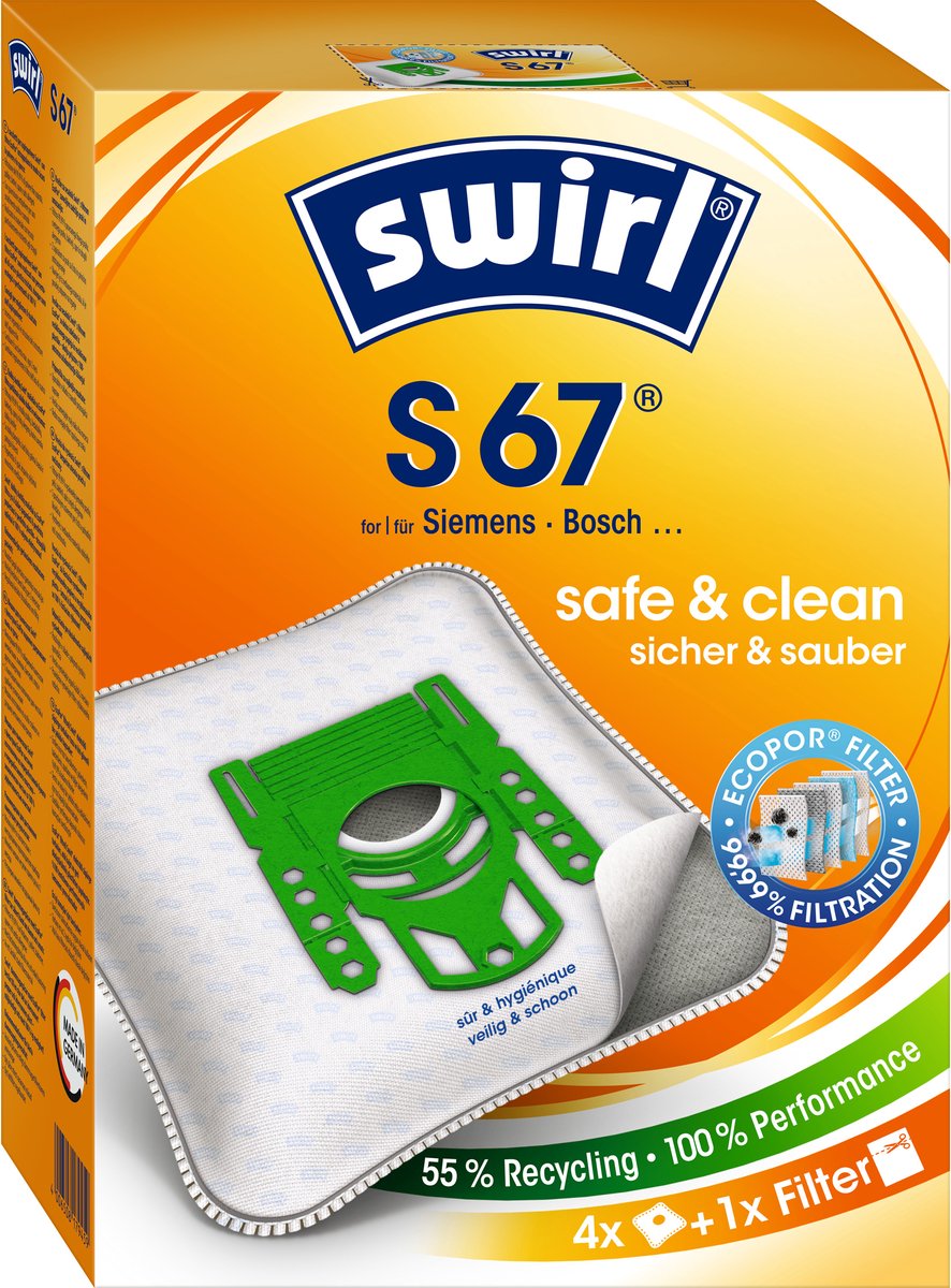Swirl S 67 AirSpace - Stofzuigerzakken