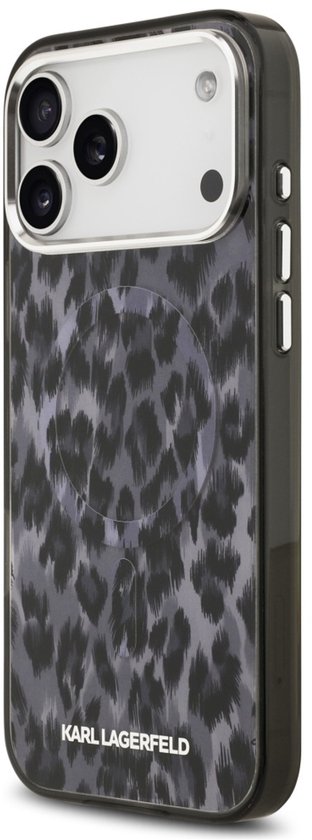 Étui Karl Lagerfeld à motif léopard MagSafe pour iPhone 17 Pro Max