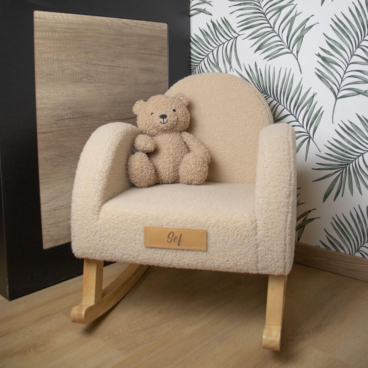 Schommelstoel ~ Teddy Beige