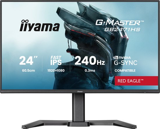 iiyama G-Master GB2471HS-B1 Red Eagle - 24 inch - Full HD - iiyama International - €119,00