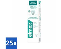 25 x Elmex Tandpasta Sensitive Professional 75 ml - Tandhalscariës - Terugtrekkend Tandvlees