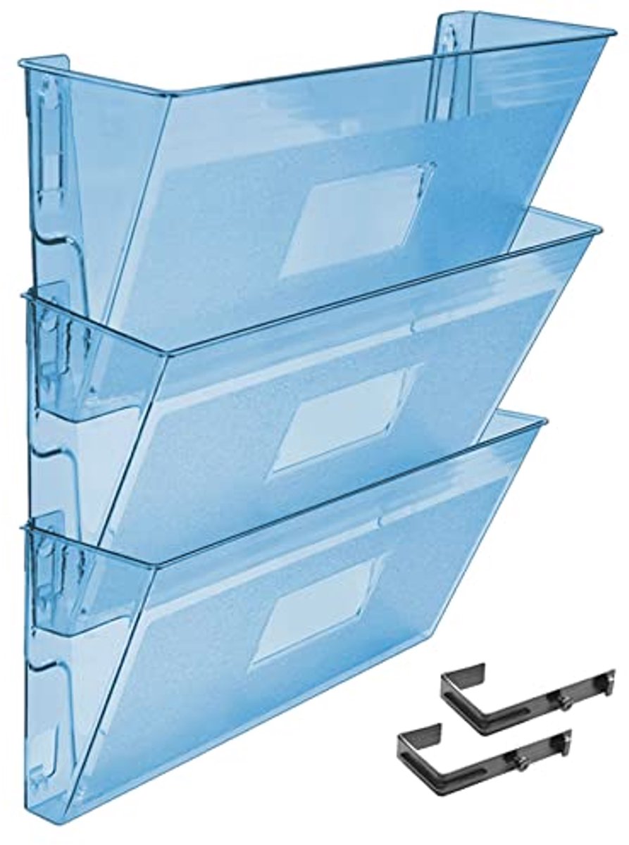 Wandmontage Ronde Pocket File Organizer - 3 Pack - Ruimtebesparend en Duurzaam