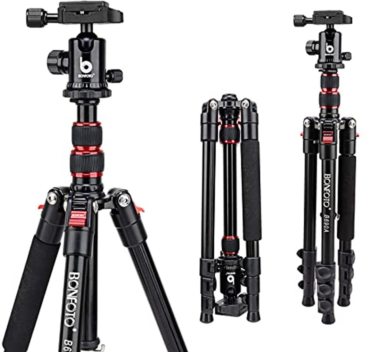 Compact Lichtgewicht Aluminium Camerastatief met 360° Kogelkop en Snelle Bevestiging