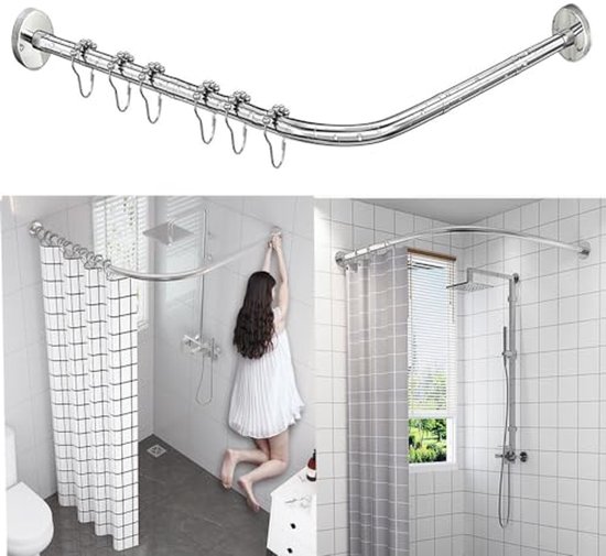 Douchecabine Sanivo Tira Met Vast Paneel Champagne Glas Met Montagesets Geborsteld Messing Goud