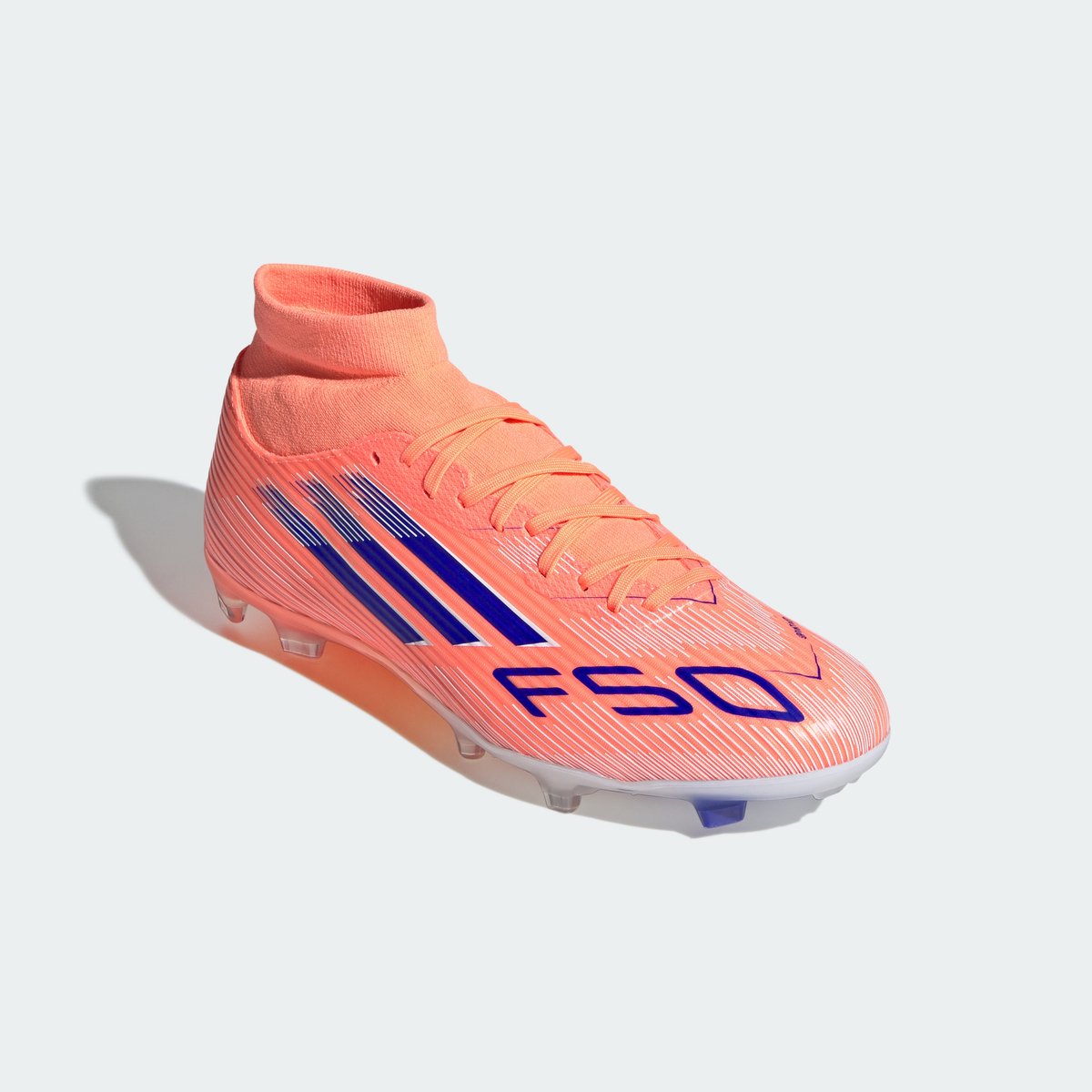 adidas Performance F50 League Mid Firm/Multi-Ground Voetbalschoenen - Unisex - Oranje — cadeau in Sport & Outdoor - foto 5