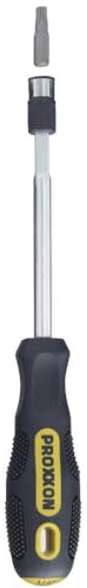 Combi-schroevendraaier met standaard bits en 1/4 inch dopsleutelinzetstukken