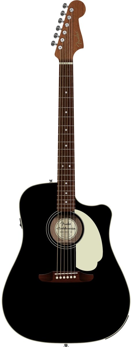 Fender California Standard Redondo CE Black - Akoestische gitaar