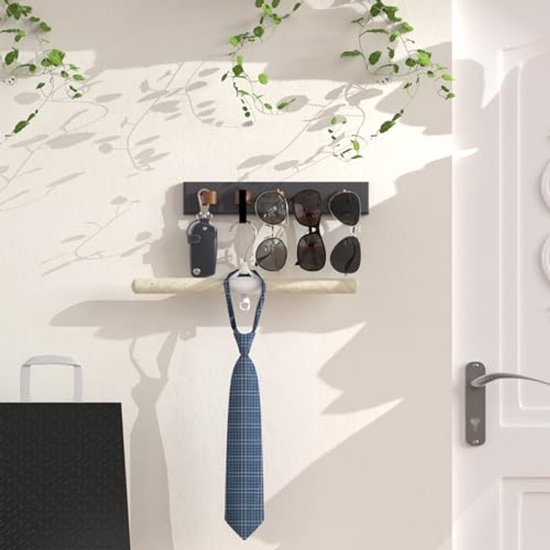 Zonnebril Organizer 3-Pack - Wandgemonteerde Houten Houder voor Brillen - Ideaal voor Opbergen en Decoratie van Merkloos — afbeelding 5
