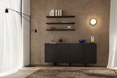 Pro-meubels - Buffet Ankara - Zwart mat - 199 cm
