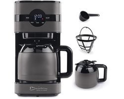 Barista-filterkoffiezetapparaat met thermoskan | Filterkoffiezetapparaat met touchscreen en timerfunctie | Koffiezetapparaat met permanentfilter en 900 W | Watertank van 1,25 liter voor 8 kopjes koffie