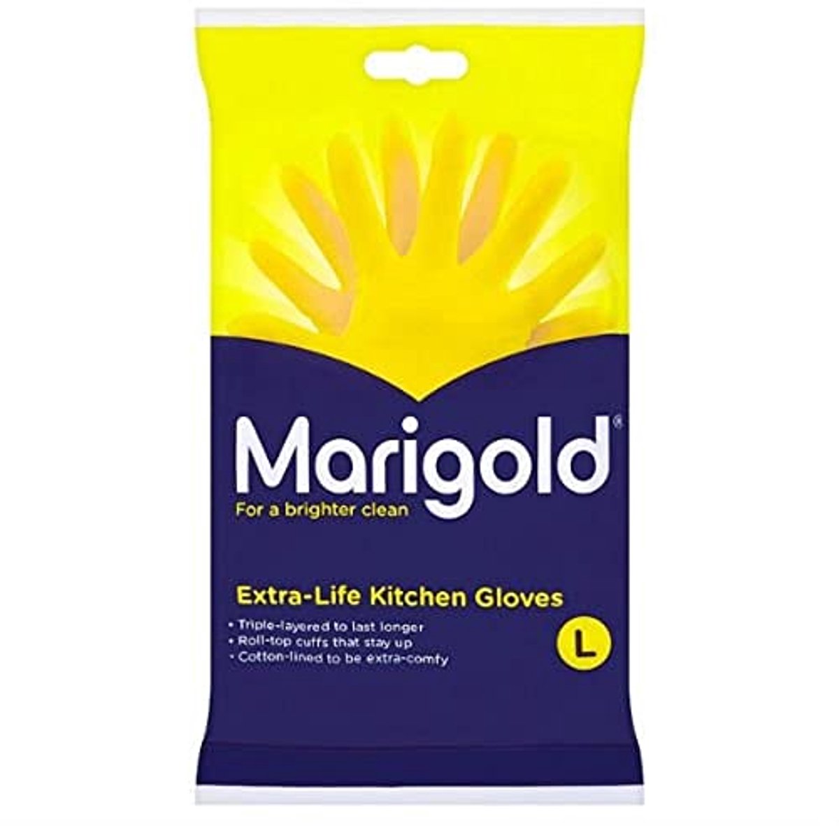 Grote Drielaags Keukenhandschoenen met Roll-Top Manchetten - Set van 6