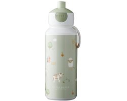 Mepal Pop-up drinkfles Campus Little Dutch - 400 ml - Sluit goed af - Drinkbeker voor kinderen - Little Farm