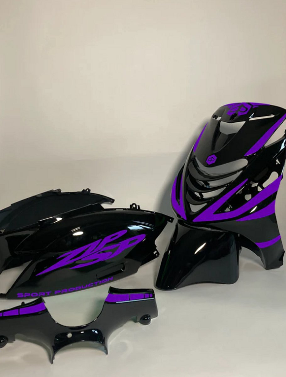 Piaggio Zip Stickerset - Sport Production - Paars
