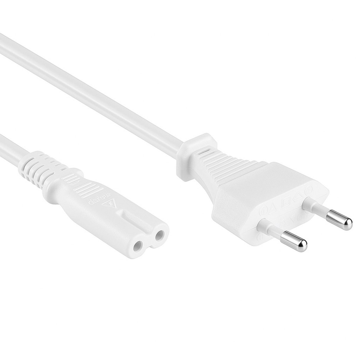 Euro naar C7 apparaatsnoer - 15 meter - Wit - Allteq