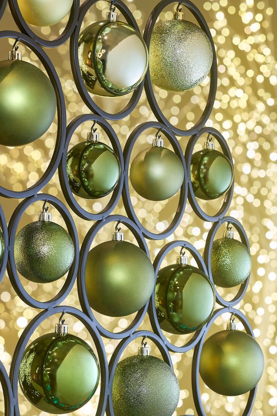 Mica Decorations Kerstballen Set - 27 Stuks - Ø6 cm - Onbreekbaar - Donkergroen