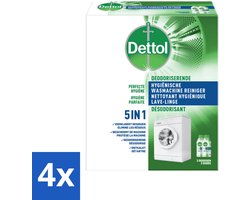 Dettol Wasmachine Reiniger Duo 500 ml - Voordeelverpakking - 4 stuks