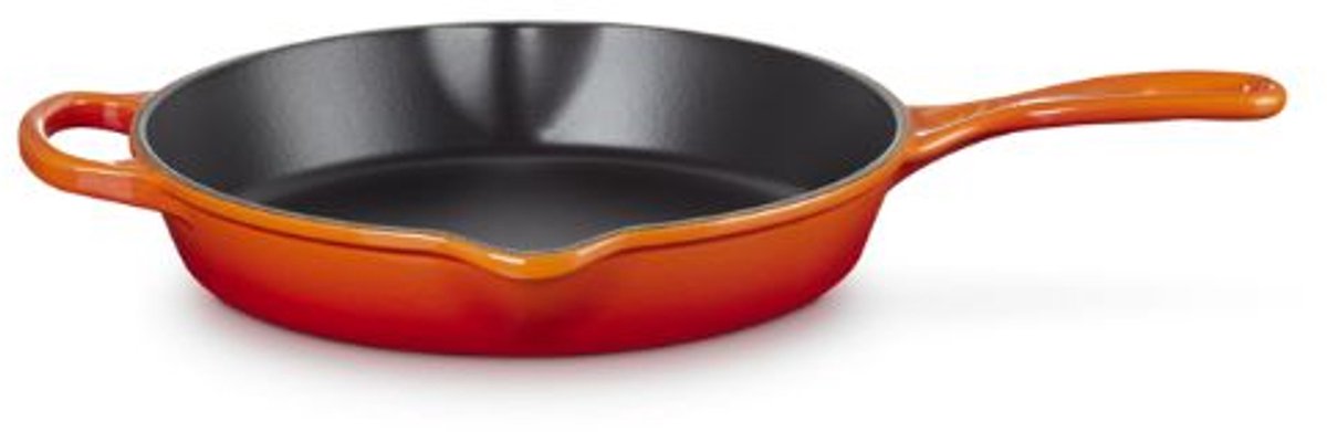 Le Creuset Ronde hoge skillet 26cm Oranjerood