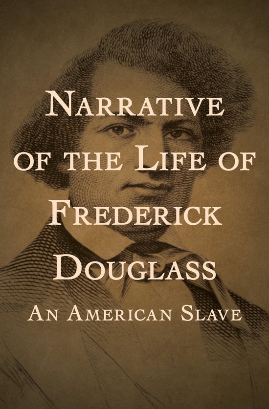 Vintage gravure van Frederick Douglass met de titel: 'Narrative of the Life of Frederick Douglass, An American Slave'.