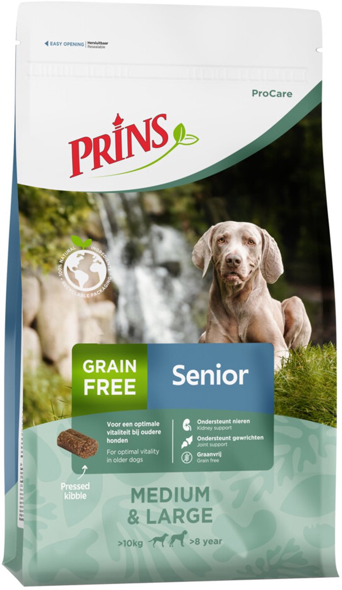 Prins - ProCare - Graanvrij Senior - Hondenvoer - 3 x 3kg