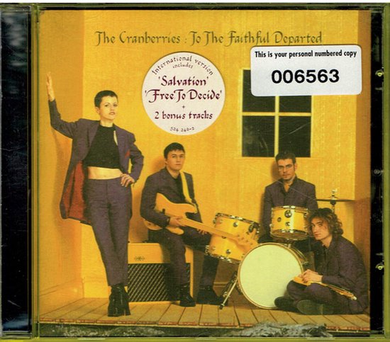 The Cranberries ‎– To The Faithful Departed CD (Numbered)