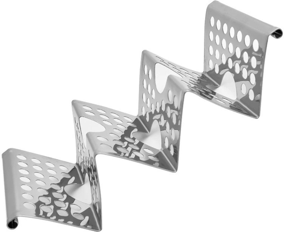 Mmgoqqt 2 Stuks - Taco Standaard - 3 Laags W-Vormige Taco Houder - RVS - Taco Rek