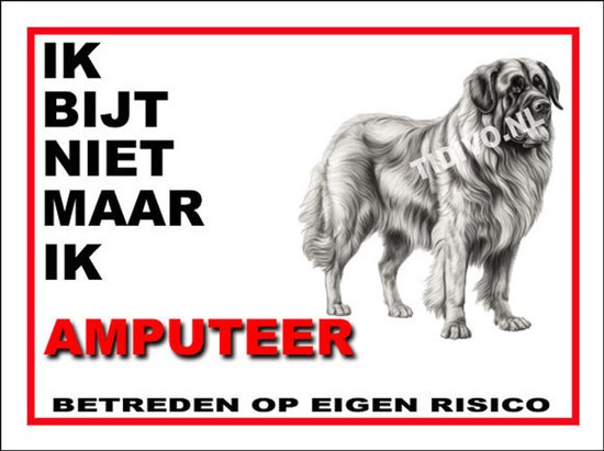 Leonberger 5 - Met 4 Gaatjes + 4 Pluggen + 4 RVS Schroeven