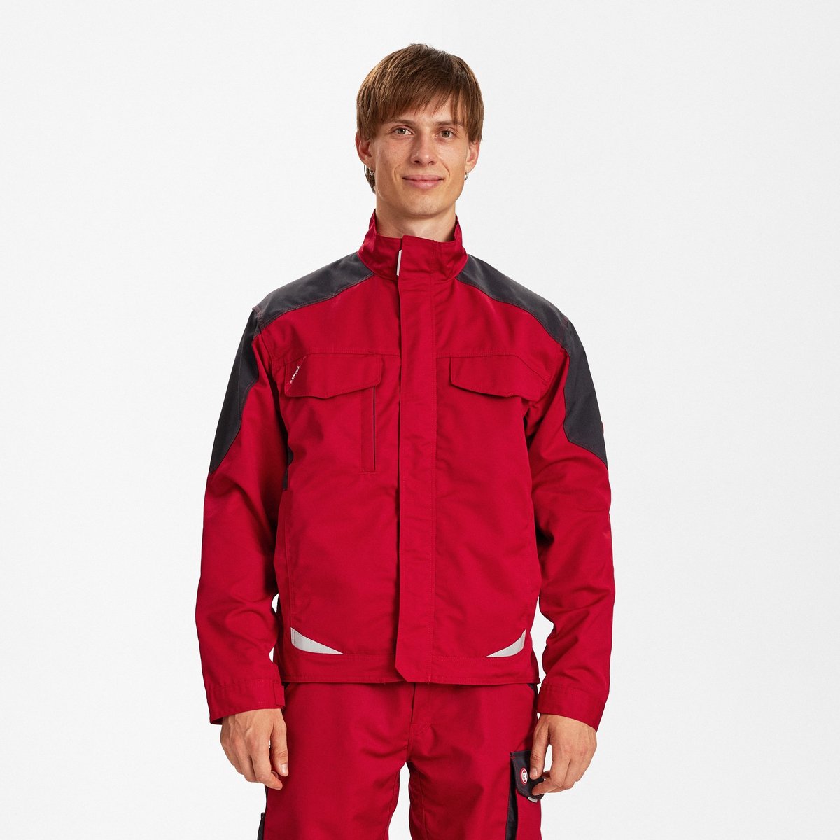 Engel Galaxy Light werkjack 1290-880 - Tomato Red / Anthracite Grey - XS