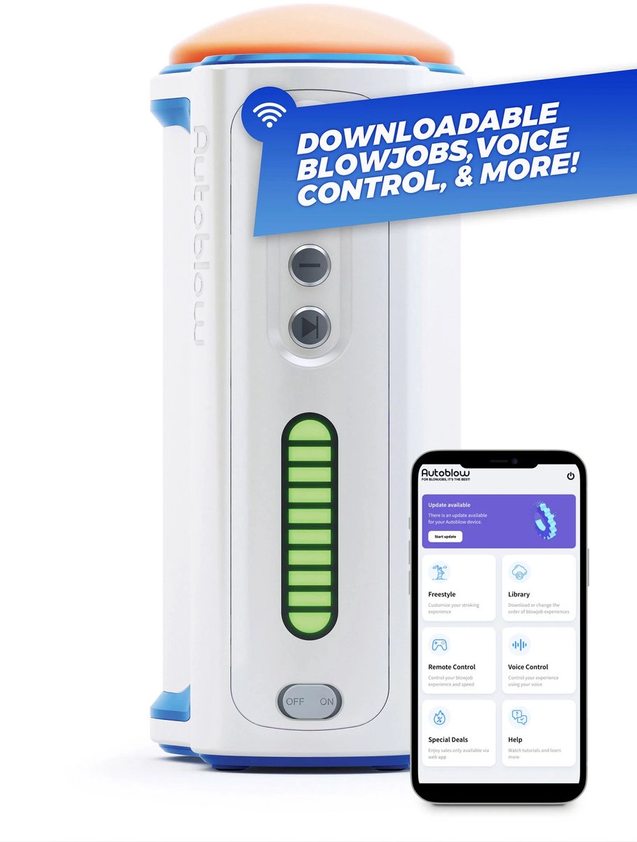 Autoblow - AI Ultra Automatische Blowjob Stimulator -Automatische Masturbator Met App Control, Voice Control En meer! - Incl. Stekker Converter
