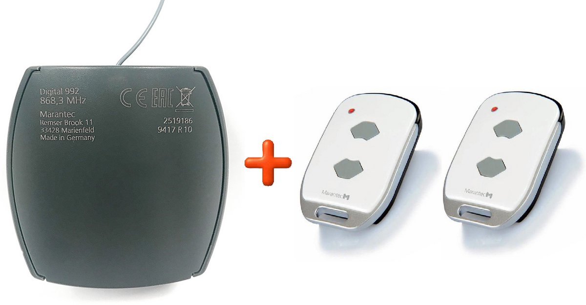 Marantec Digital 992 Ontvanger + 2x Digital 572 Handzenders - 868 MHz