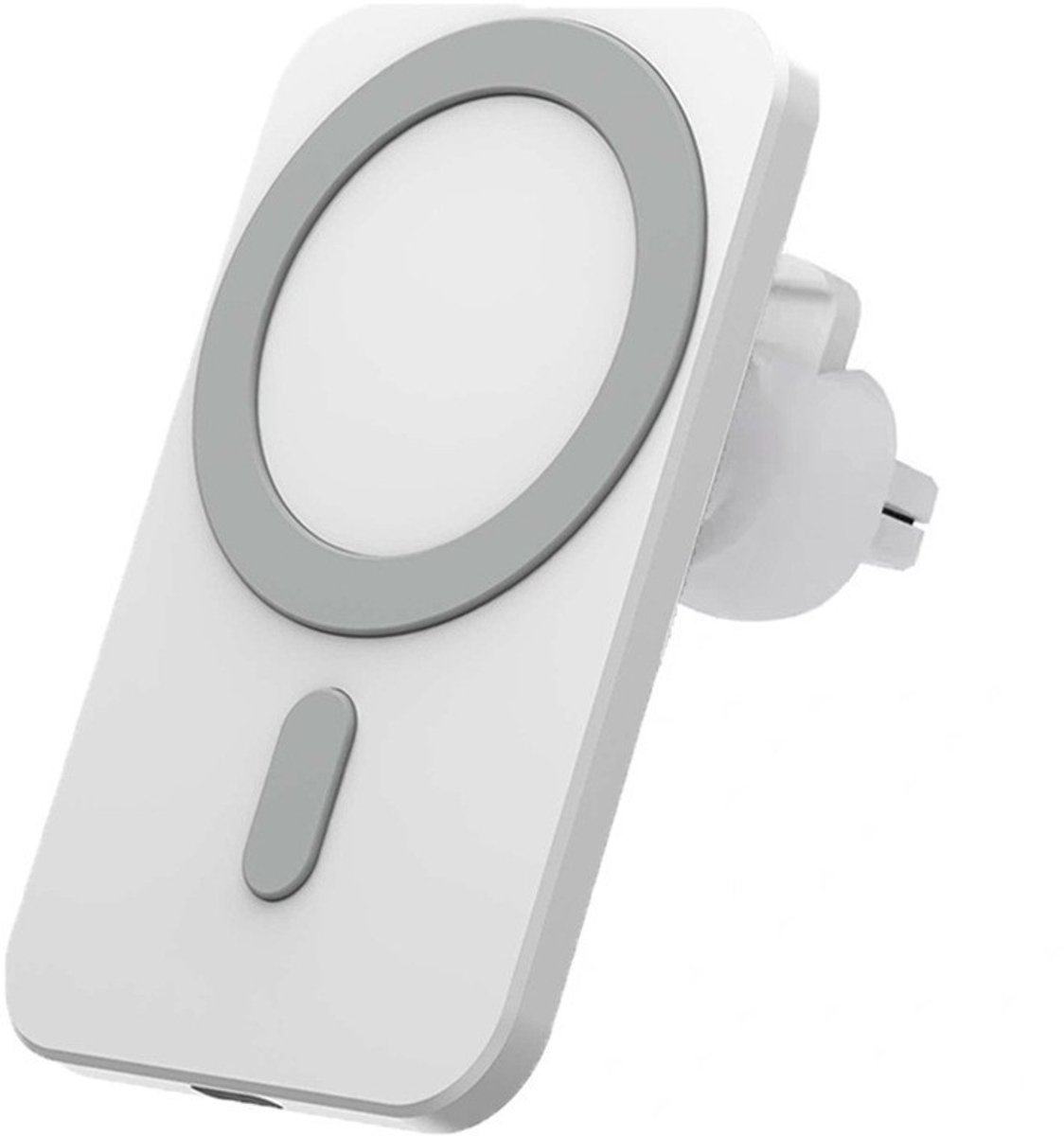 ATXANC elefoonhouders Auto - Geschikt voor MagSafe - Telefoonhouder - Draadloze Oplader - Gsm Houder Auto - wit