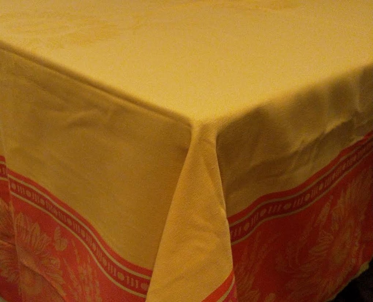 Provencaals Tafelkleed Jaquard Geweven, 'Tournesol', 170x130cm