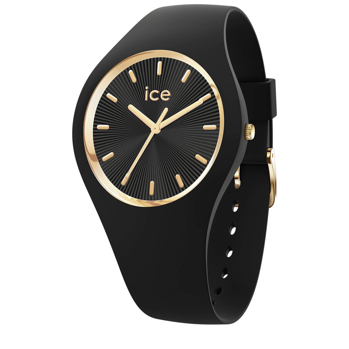 Ice Watch ICE champagne - Black 025354 Horloge - Siliconen - Zwart - Ø 40 mm